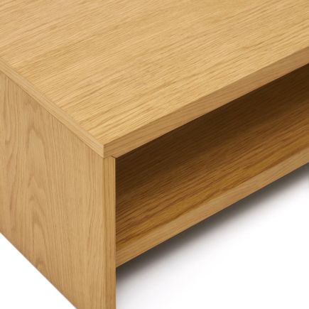 Imagen de Detalle Mesa Centro Chapa Roble ‘Abilen’ Desde Arriba