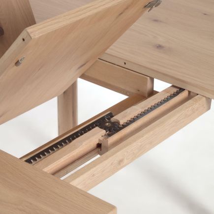Imagen de Detalle Mesa Extensible Roble ‘Colleen’ Abierto Mariposa