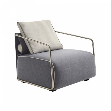 Balestero Grey Minimalist Armchair | Procomobel