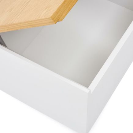 Imagen de Detalle Baúl Chapa Roble ‘Abilen’ Cajón