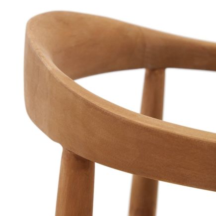 Imagen de Detalle Silla Apilable Exterior ‘Ydalia’ Madera Negro