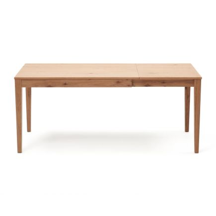 Mesa Extensible de Chapa Roble Yain frontal extendida