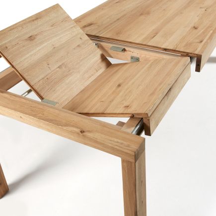 Imagen de Detalle Mesa Comedor Extensible Natural ‘Briva’ Abierto