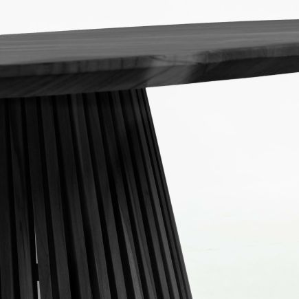Imagen de Detalle Mesa Redonda Negra ‘Jeanette’ Perfil