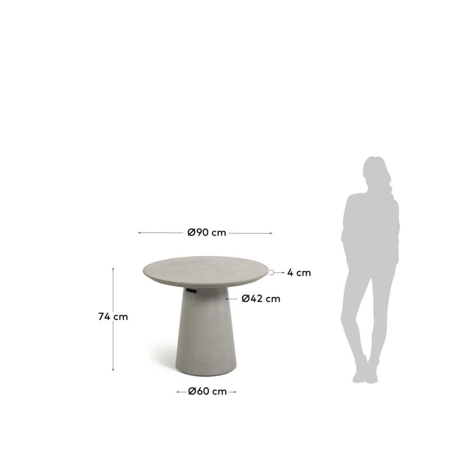 Outdoor Round Table 'Itai'