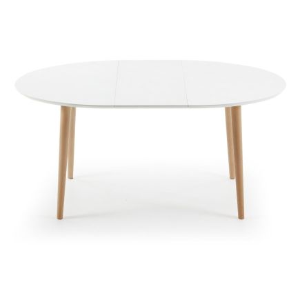 Vista Lateral Izquierda Mesa Comedor Extensible ‘Oqui’ Extendida