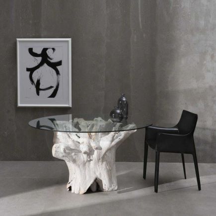 Foto en Ambiente Mesa Comedor Redonda ‘Tronco’ Salón