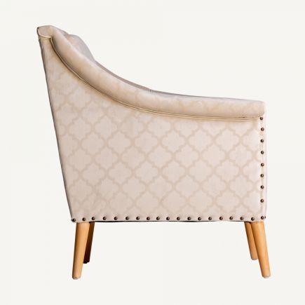 Vista Lateral Izquierda Sillón Desenfundable Estampado ‘Guillemin’