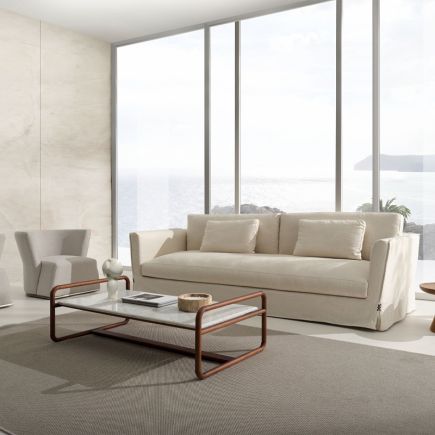 3 Seater Solid Wood Sofa Bargi | Procomobel
