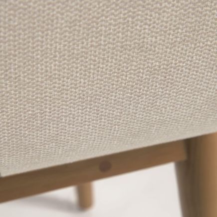 Detalle de Tela Silla Tapizada Efecto Chenilla ‘Konna’ Beige