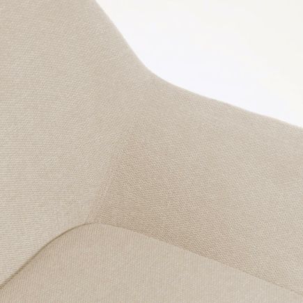Imagen de Detalle Silla Tapizada Efecto Chenilla ‘Konna’ Beige