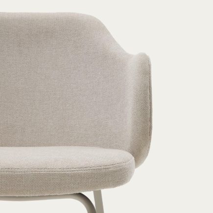 Imagen de Detalle Silla de Comedor Tapizada ‘Yunia’ Beige