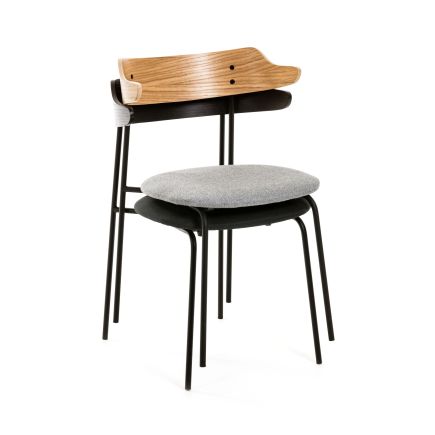 Vista Frontal Silla de Comedor Apilable ‘Olympia’ Apilable
