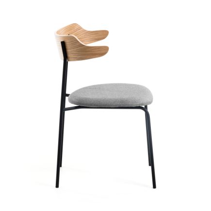 Vista Lateral Derecha Silla de Comedor Apilable ‘Olympia’