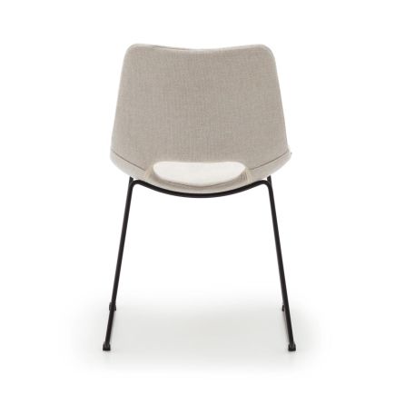 Vista Trasera Silla de Comedor Tapizada ‘Zahara’ Beige