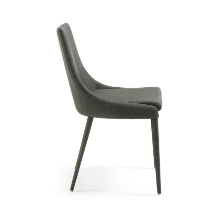 Vista Lateral Derecha Silla de Comedor Tapizada ‘Davi’