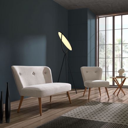 Comedor ambientado con la Silla de Comedor Gris Basez
