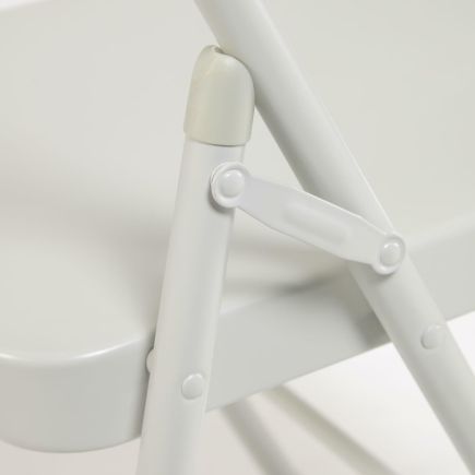 Imagen de Detalle Silla de Comedor Metal ‘Aidana’ Gris Claro