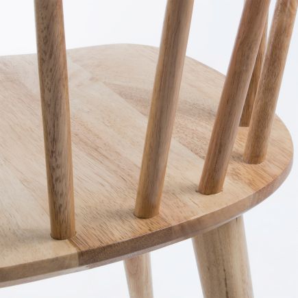 Imagen de Detalle Silla de Comedor Madera ‘Trise’ Natural