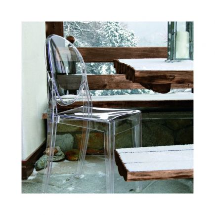 Comedor con Silla Transparente Victoria Ghost