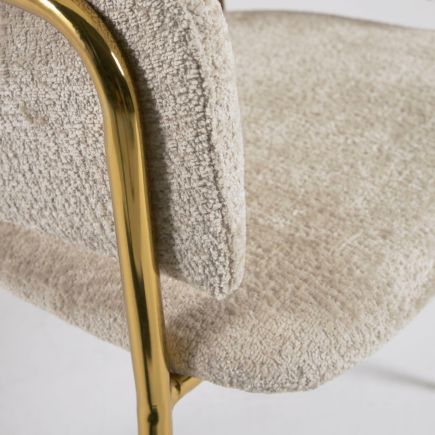Imagen de Detalle Silla de Comedor Tapizada ‘Runnie’ Beige