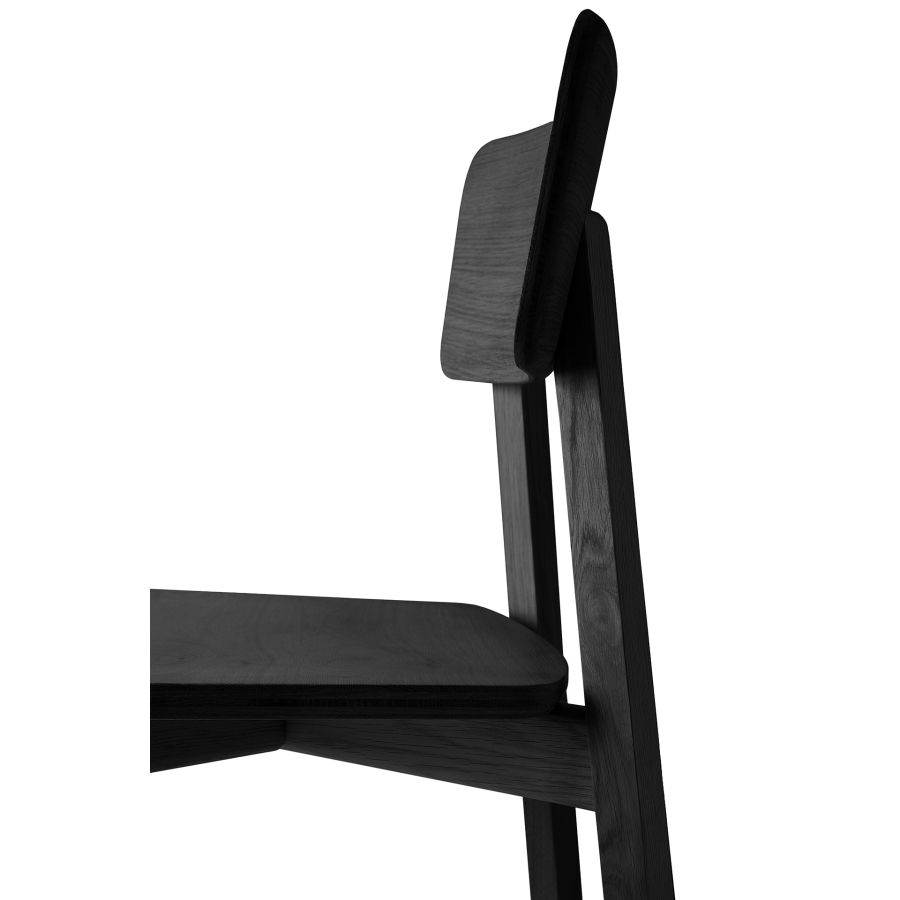 Dining Chair in Black Oak 'Casale'