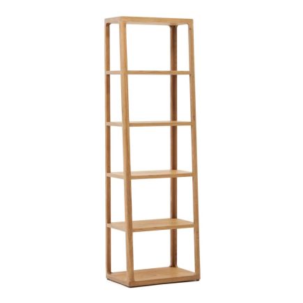 Vista Lateral Derecha Estantería Madera de Roble ‘Maymai’ 60x40x193