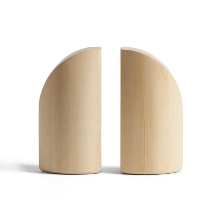 Vista Lateral Derecha Sujeta Libros Madera PI