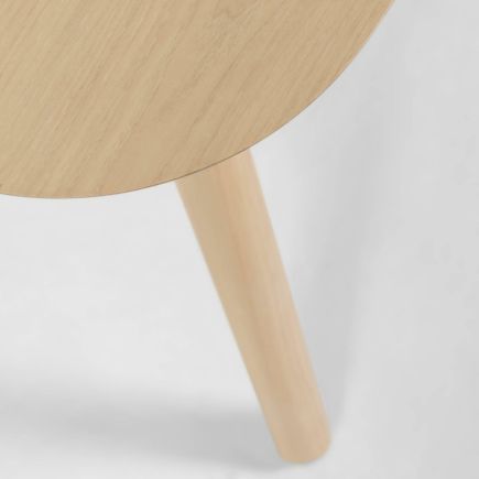 Mesa de Chapa de Fresno 140x70cm Batilde detalle pata