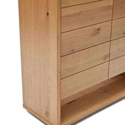 Imagen de Detalle Lado Aparador Alto Roble Alguema