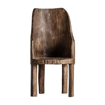 Vista Frontal Silla Decorativa de Madera Beaufils