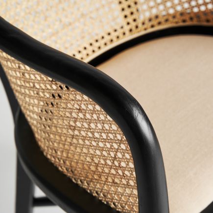 Imagen de Detalle Sillón de Madera y Ratán Sicard