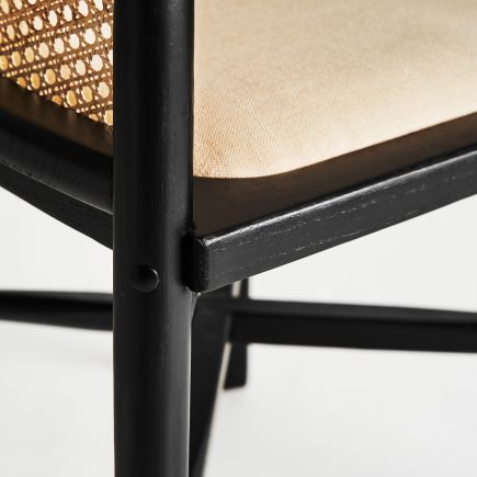 Imagen de Detalle Madera Sillón de Madera y Ratán Sicard
