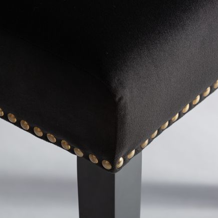 Imagen de Detalle Asiento Silla de Comedor de Terciopelo Diot