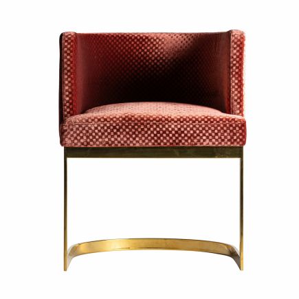 Vista Frontal Silla de Comedor Burdeos Dubos