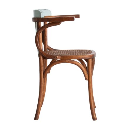 Vista Lateral Derecha Silla de Comedor de Madera Redon