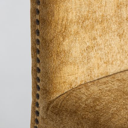 Imagen de Detalle Silla Tapizada Mostaza Nicolle