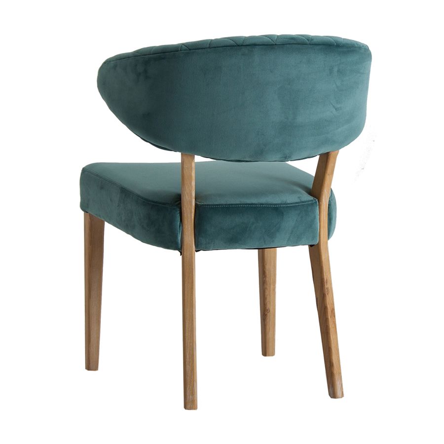 Velvet Upholstered Chair 'Bardet'