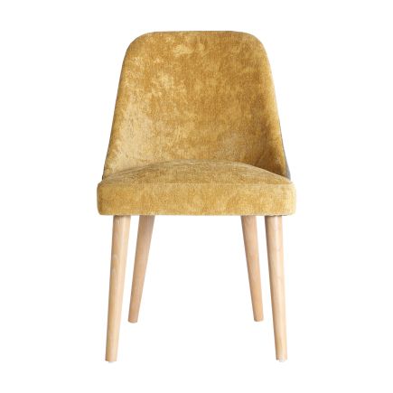 Vista Frontal Silla de Comedor Tapizada Bruyere