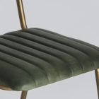 Imagen de Detalle Silla Metal y Piel Verde Page