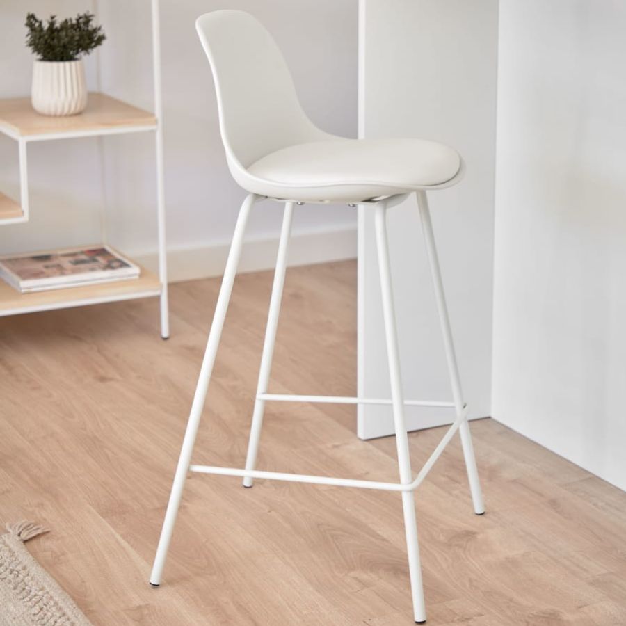 Brighter' White Stool
