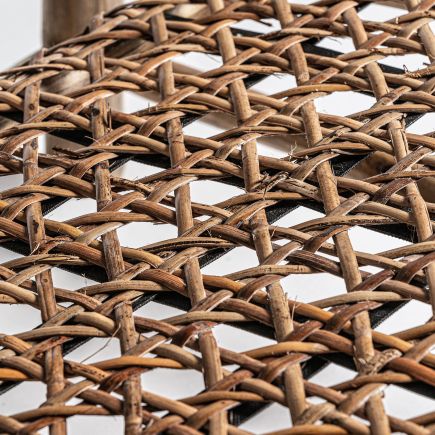 Imagen de Detalle Trenzado Sillón Madera y Ratán Marais