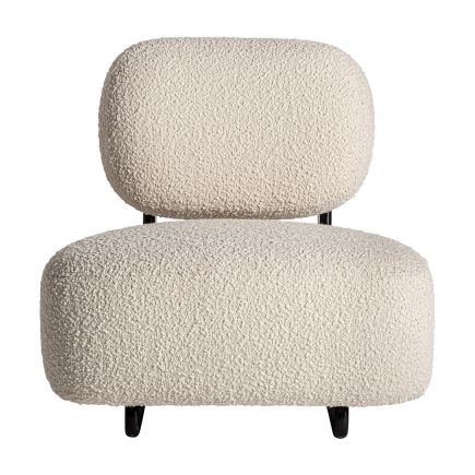 Vista Frontal Sillón Tapizado Borreguito Michon
