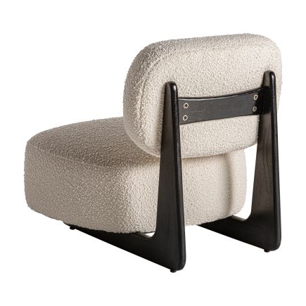Vista Trasera Sillón Tapizado Borreguito Michon