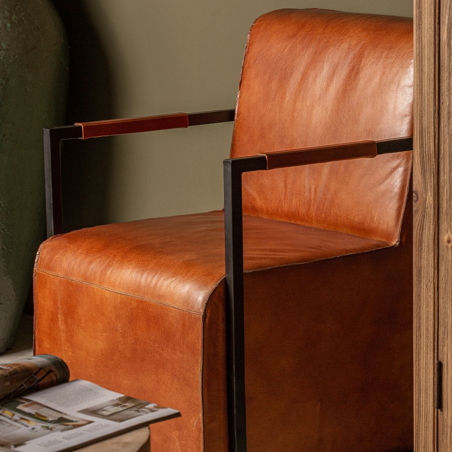 Leather Armchair 'Diaz