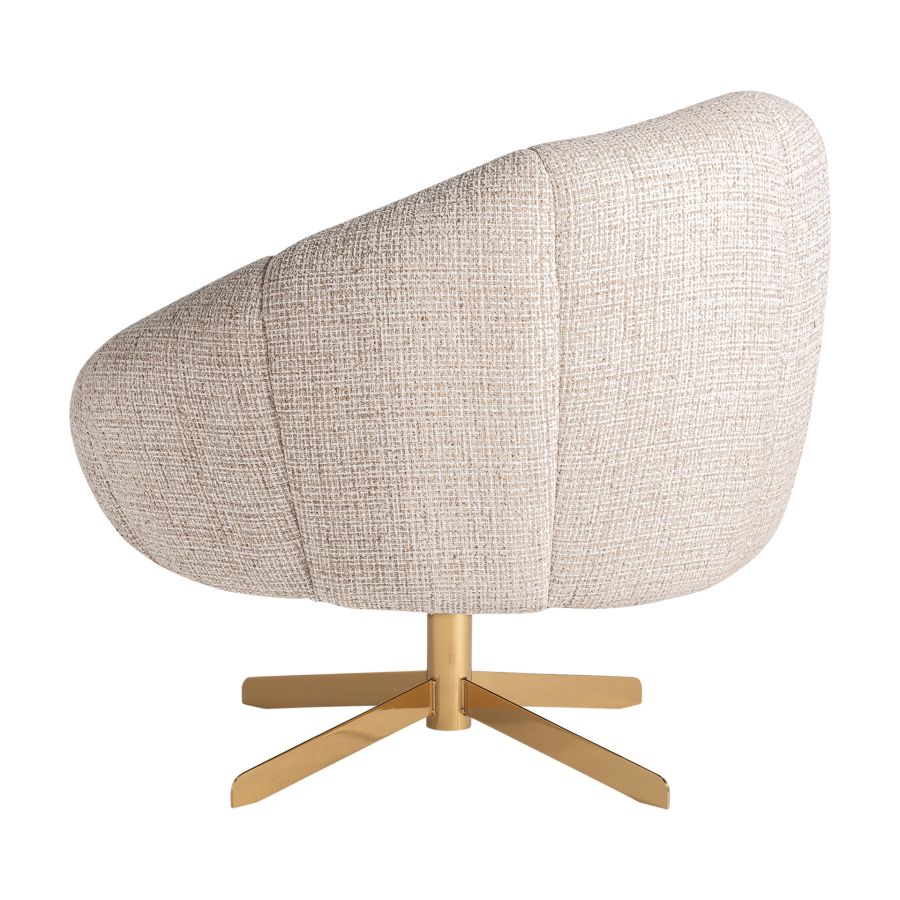 Upholstered Swivel Armchair 'Bailleul'
