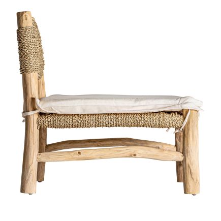 Vista Lateral Derecha Sillón de Madera de Teca Pinel