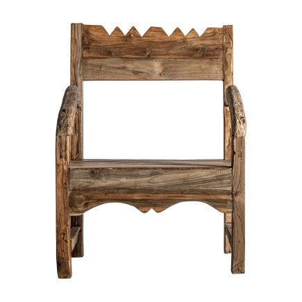 Vista Frontal Sillón de Madera de Teca Le Meur