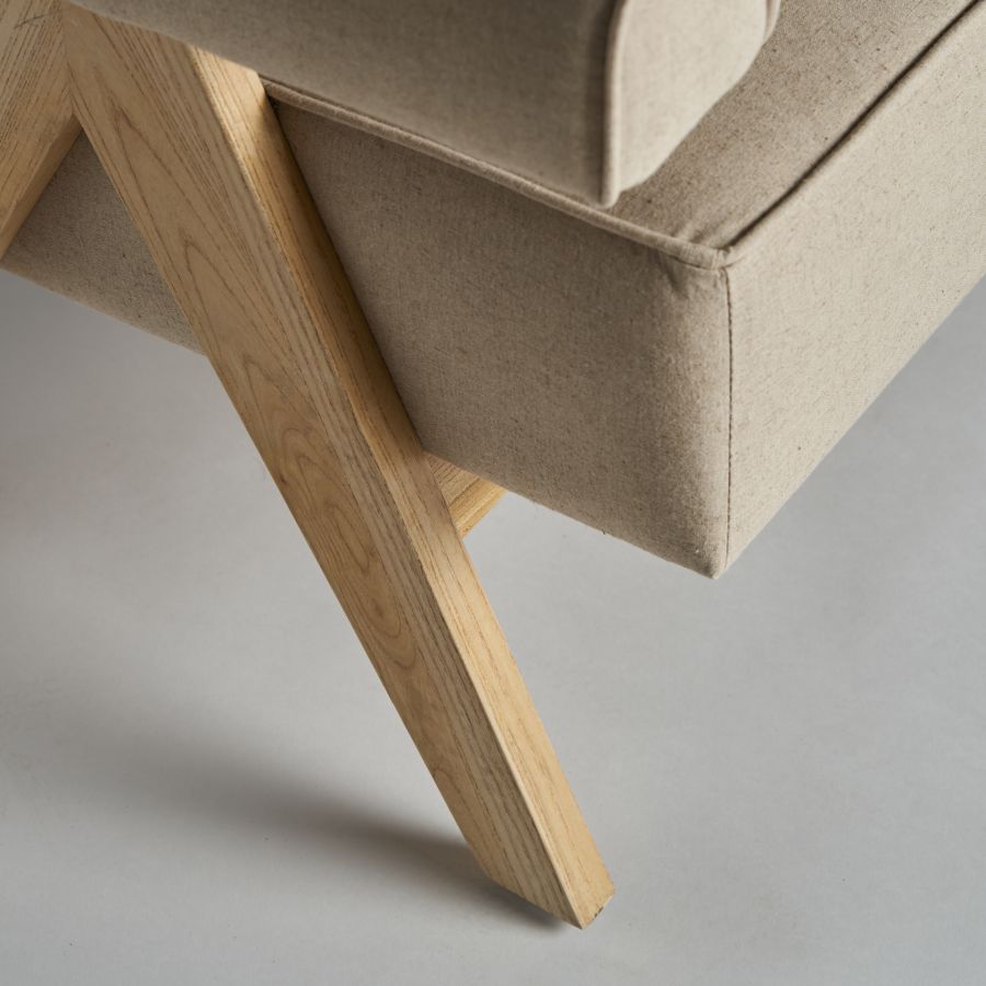 Sillón de Madera y Lino ‘Pepin’