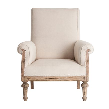Vista Frontal Sillón Tapizado Bresson